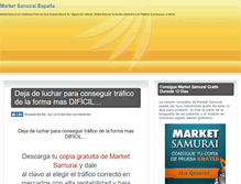 Tablet Screenshot of marketsamurai.es